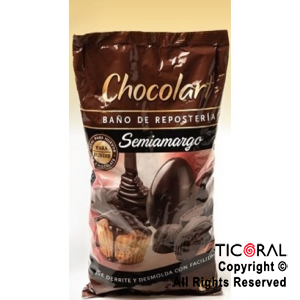 CHOCOLART BAO DE REPOSTERIA SEMIAMARGO 1 X 1KG